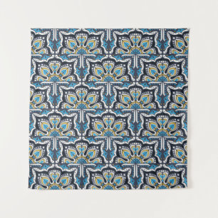 Talavera pattern. Indian patchwork. Azulejos portu Tapestry