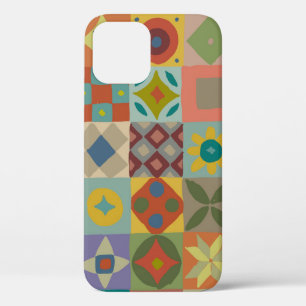 Talavera pattern. Indian patchwork. Turkish orname iPhone 12 Case