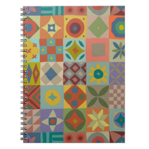 Talavera pattern. Indian patchwork. Turkish orname Notebook