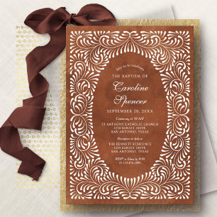 Talavera Terracotta Fiesta Bridal Shower Invitation