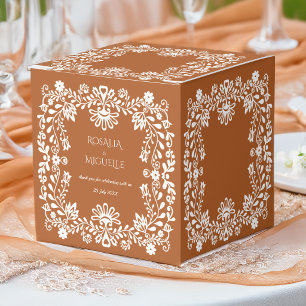 Talavera terracotta Mexican wedding monogrammed Favour Box