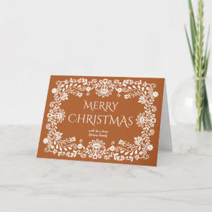 Talavera terracotta Mexican wedding photo Card