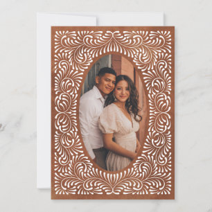 Talavera Terracotta Mexican Wedding Save The Date