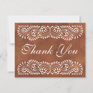 Talavera Terracotta Thank You Card