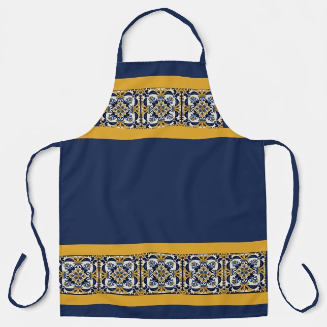 Talavera Tile Cinco Apron (Front)