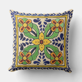 Talavera Tile Cushion