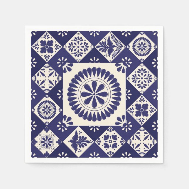 Talavera Tile Dos Napkin (Front)
