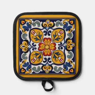Talavera Tile Flower Centre Pot Holder