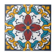 Talavera tile inspired