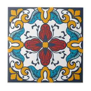 Talavera tile inspired