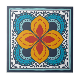 Talavera tile inspired