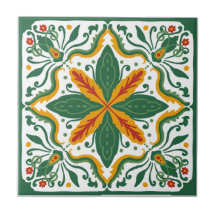 Talavera tile inspired