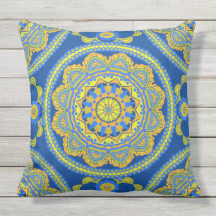 Talavera Tile Outdoor Pillow