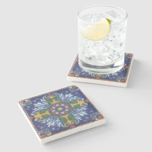 Talavera Tile Style Stone Coaster