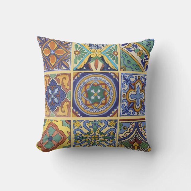 Talavera Tiles Cushion (Front)