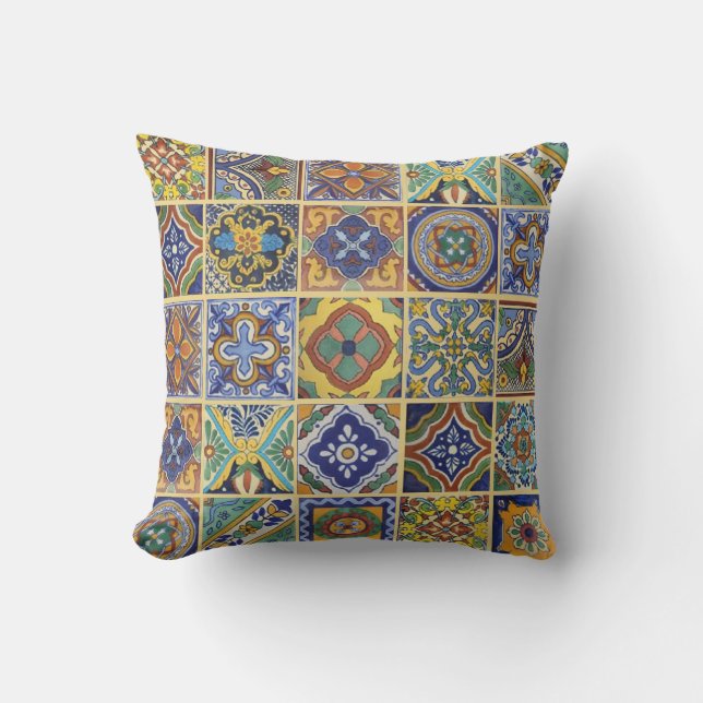 Talavera Tiles Cushion (Front)