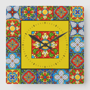 Talavera Tiles IMAGES Clock