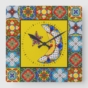 Talavera Tiles IMAGES Clock