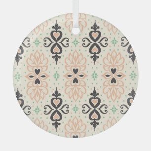 Talavera tiles, Mediterranean ornamental design. Glass Tree Decoration