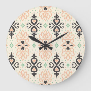 Talavera tiles, Mediterranean ornamental design. Large Clock