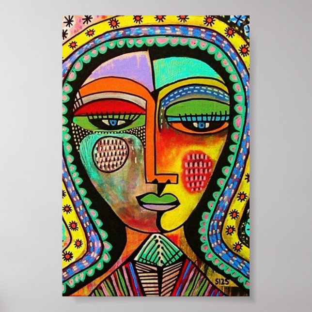 Talavera Virgin of Guadalupe BLESSINGS Poster (Front)