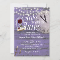 Tale as Old as Time Lavender Fairytale Wedding