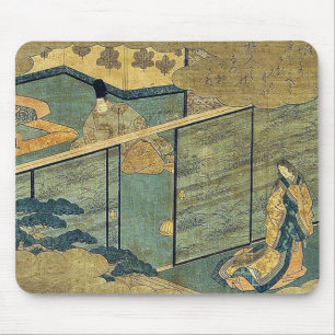 Tale of Genji by Ando,Hiroshige Mouse Mat