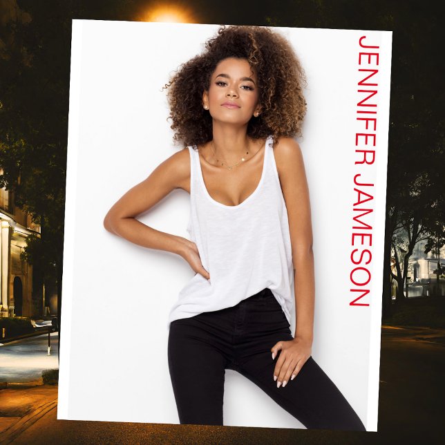 Talent Audition Headshot | Portrait Photo Print (Full bleed headshot template vertical name multiple colors available, 3/4 headshots actor poses)