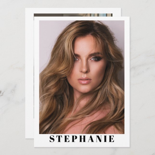 Talent Essentials Flip Card | Custom Comp Cards (Front/Back)