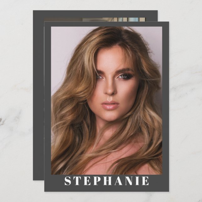 Talent Essentials Flip Card | Custom Comp Cards (Front/Back)