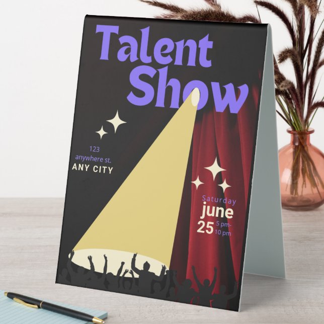 Talent Show FLyer, Show Flyer, Talent Contest (In SItu (Table))