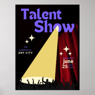 Talent Show FLyer, Show Flyer, Talent Contest Poster