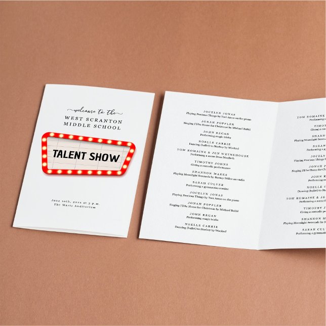 Talent Show / Variety Show Program Flyer (Creator Uploaded)