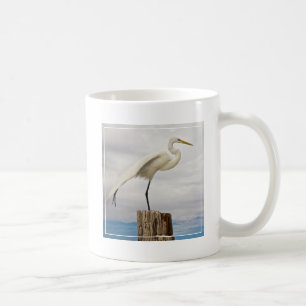 Talented Egret   Fort Myers Beach, Florida Coffee Mug