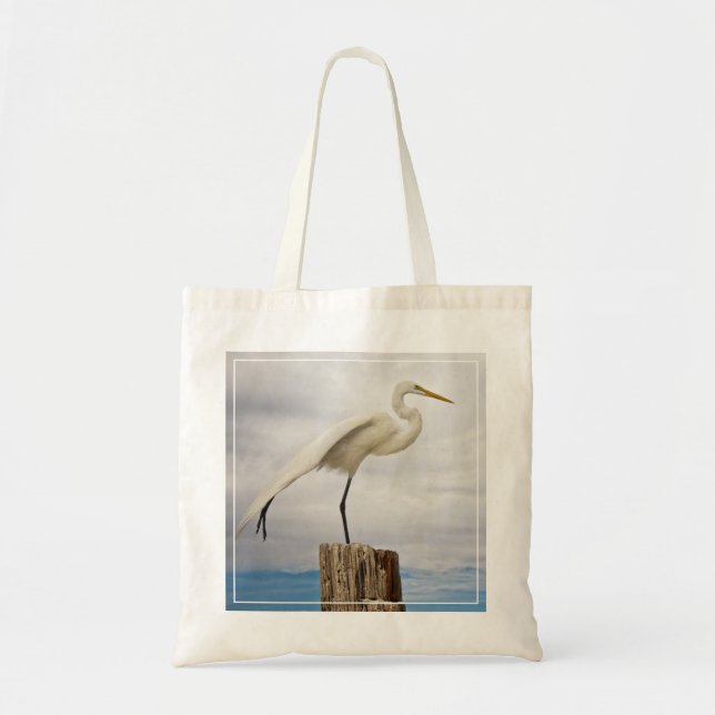 Talented Egret | Fort Myers Beach, Florida Tote Bag (Front)