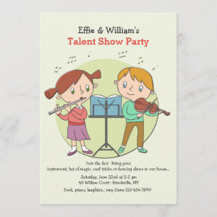 Talented Kids Invitation