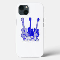 Talented since birth. vintage blue guitars