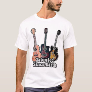 Talented since birth. vintage colorful guitar T-Shirt