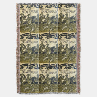 "Tales from Shakespeare" Vintage Book Cover Throw Blanket