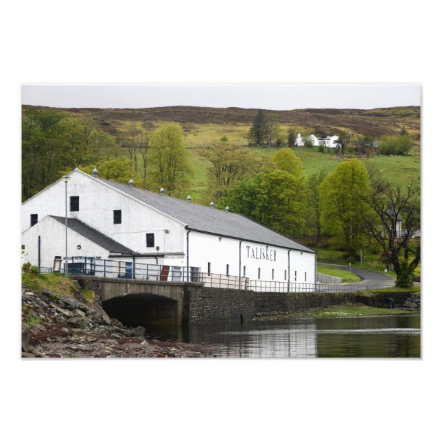 Talisker whisky distillery on Skye, Scotland Photo Print (Front)