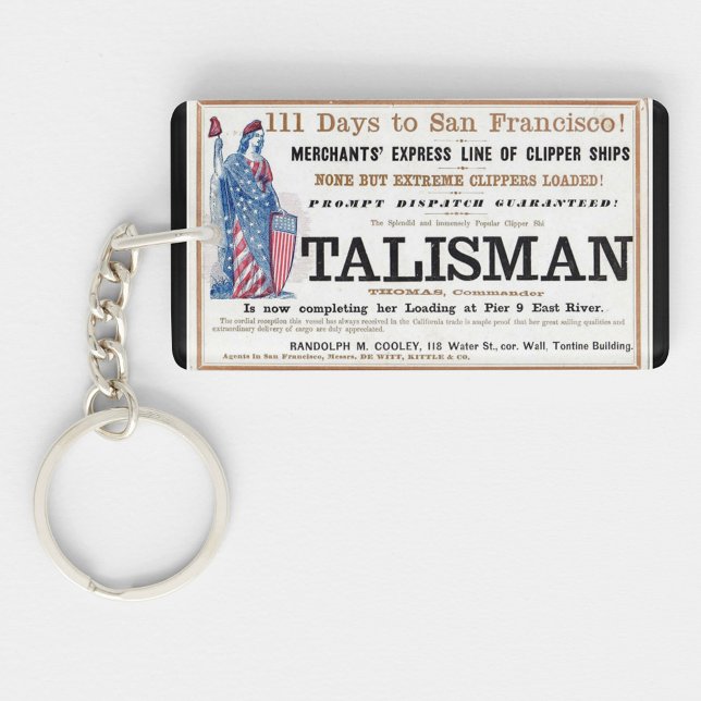Talisman Clipper ship sailing 1855  Key Ring (Creator Uploaded)