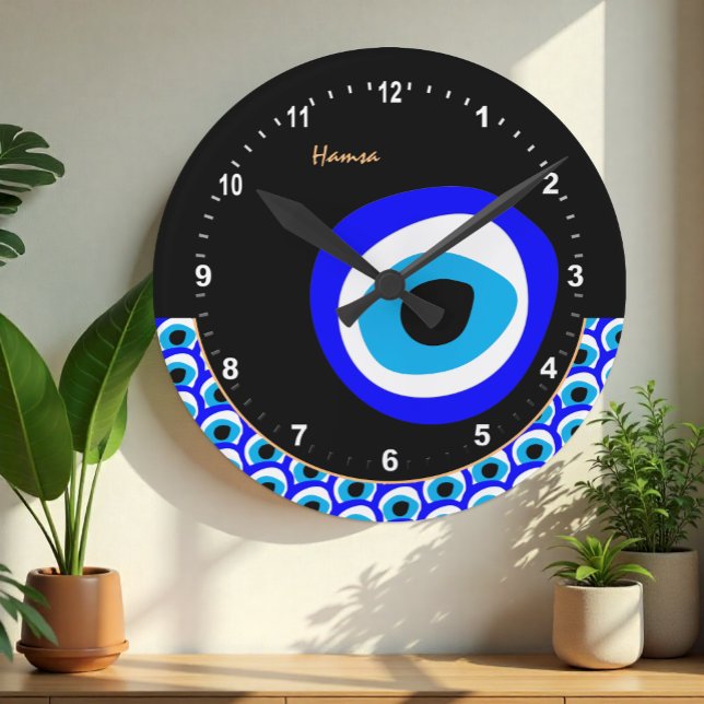 Talisman & Evil Eye Amulet, Turkish / Arabic Round Clock (Creator Uploaded)