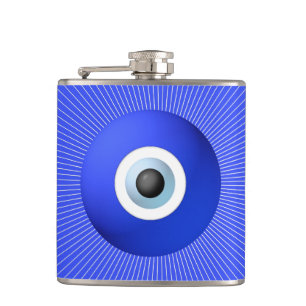 Talisman to Protect Against Evil Eye Hip Flask