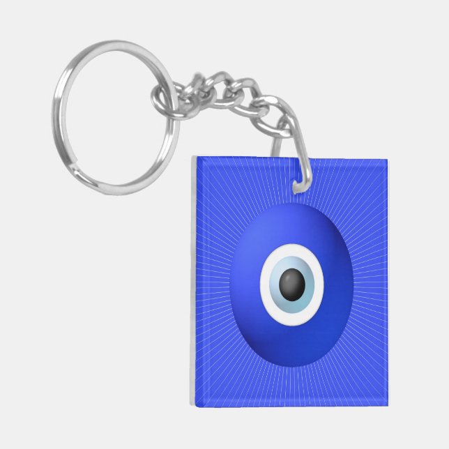 Talisman to Protect Against Evil Eye Key Ring (Front Left)