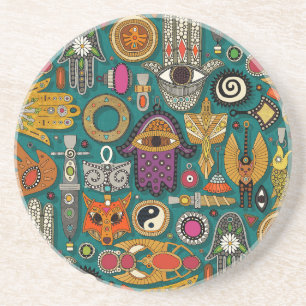 talismans viridian green coaster