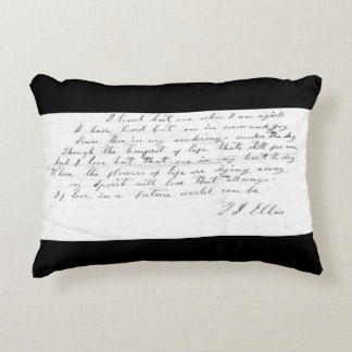 Talitha's Song lyrics Accent Pillow