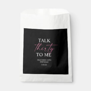 Talk 30 to Me Décor Favour Bags