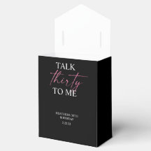 Talk 30 to Me Décor Favour Box