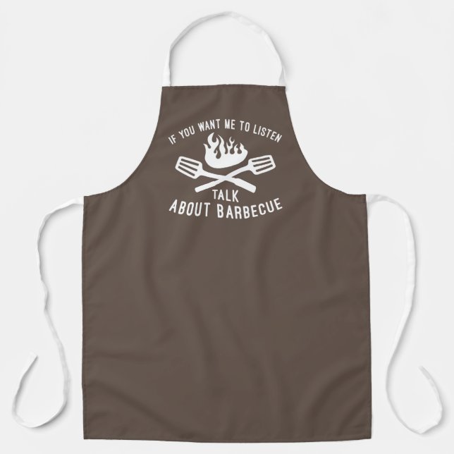 Talk About Barbecue Apron (Front)