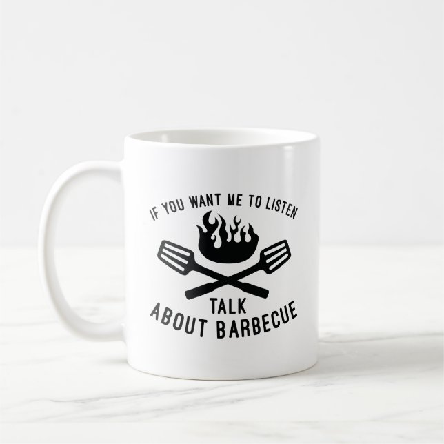 Talk About Barbecue Coffee Mug (Left)